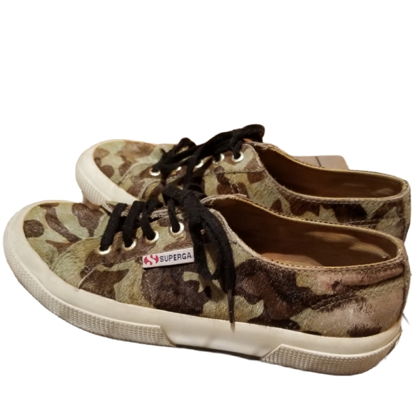 SUPERGA × TBS Ponyhair Camo Wmns Sneaker (Size 6) - Picture 15 of 16